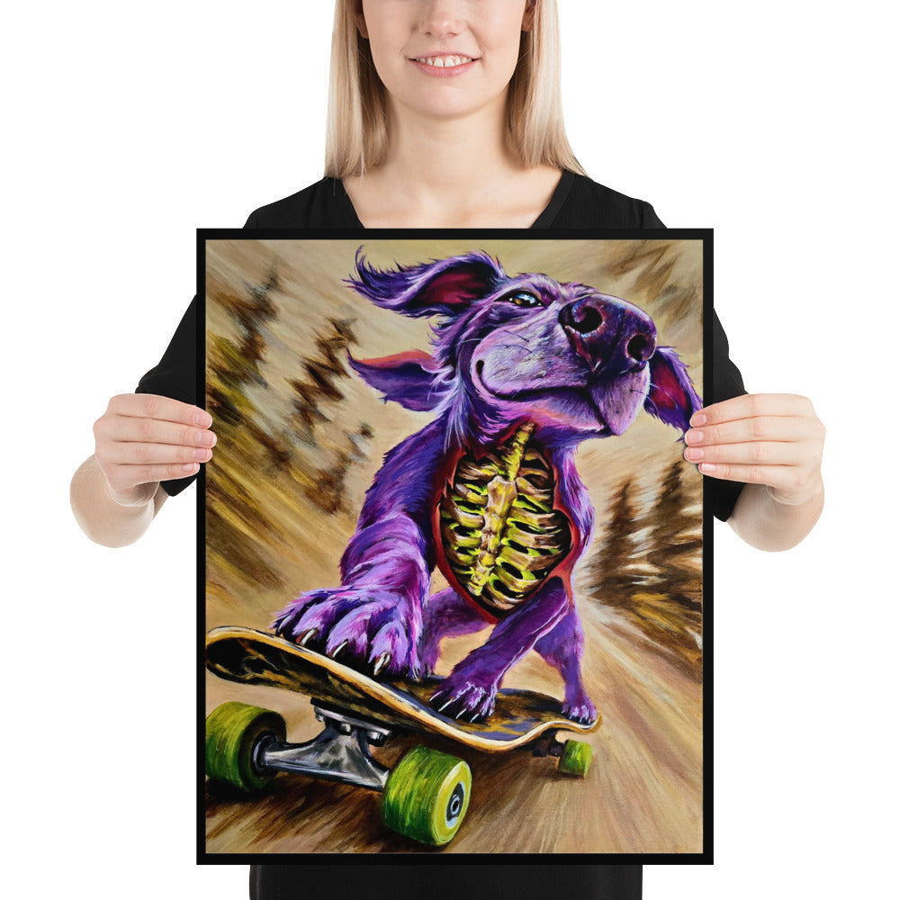 Radical the dog photo paper poster, 16x20