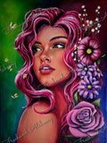 Terra digital download, hand-painted art file